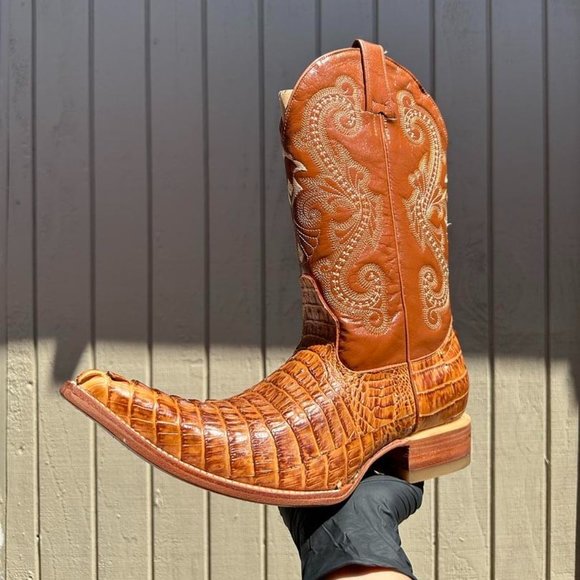 #47 Orance brown Chihuahua Design Western Boot